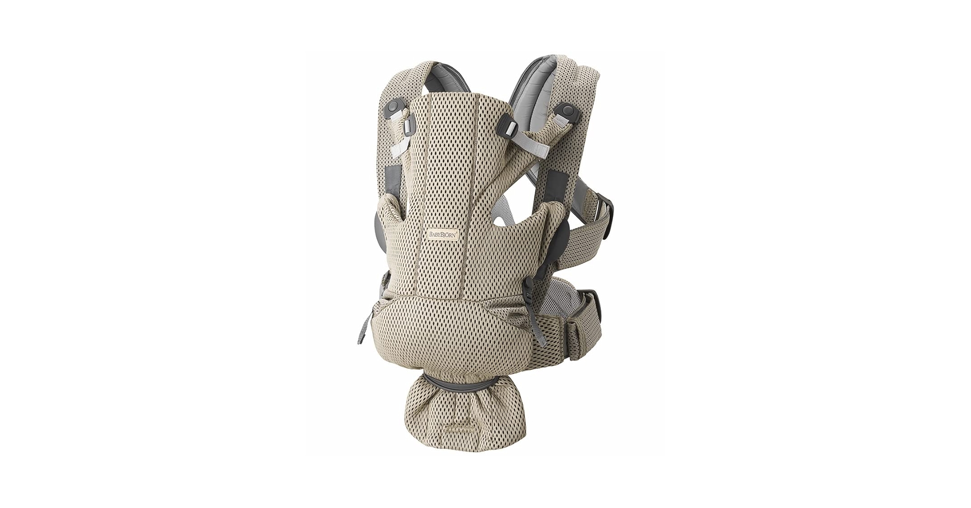 BabyBjörn MINI 3Dメッシュ グレーベージュ Baby Bjorn Baby Carrier Mini 3D Mesh- Gray Beige | Traveling